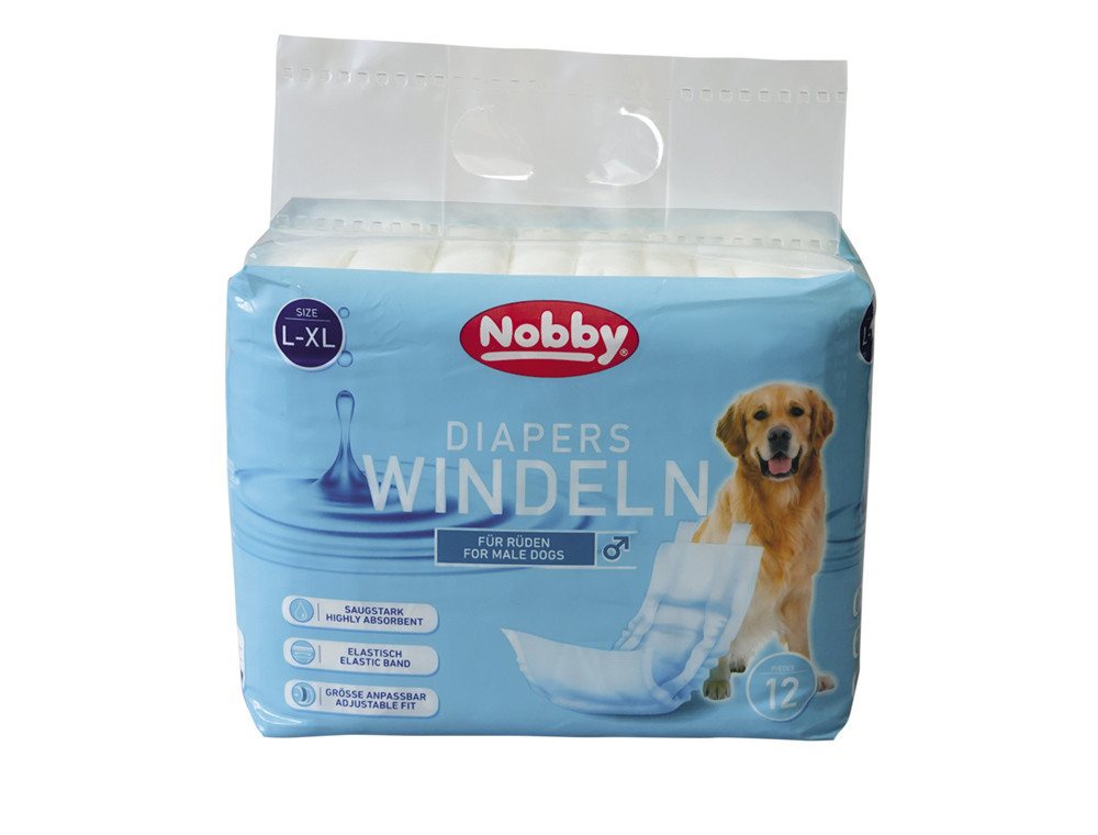 Nobby Hundewindel Nobby Windeln für Rüden 12 St. 60 - 80 cm Größe Nobby Hundewindel Nobby Windeln für Rüden 12 St. 60 - 80 cm Größe von Nobby