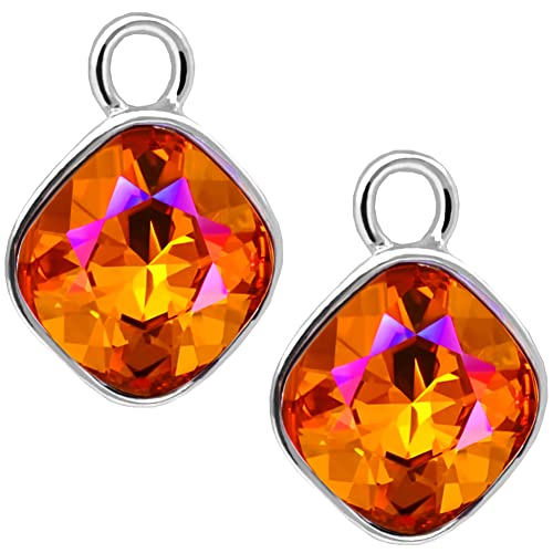 Anhänger für Creolen 925 Sterling Silber Feueropal NOBEL SCHMUCK von Nobel