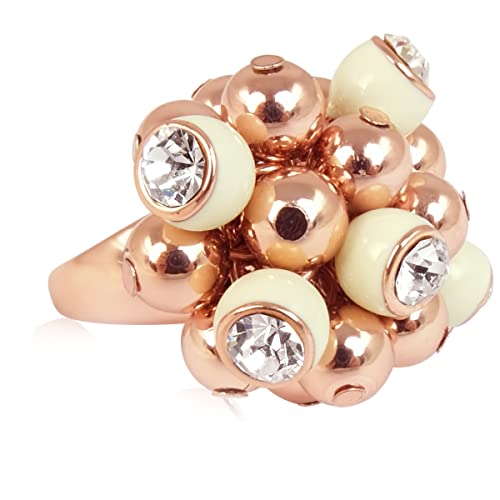 Nobel Cocktailring Ring Rosegold Gr. 51 Swarovski Kristalle SCHMUCK von Nobel