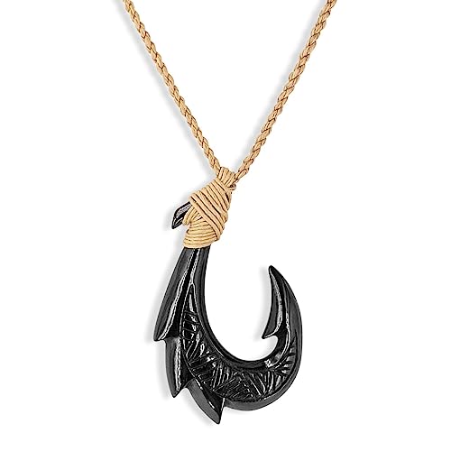 Nobel Surferkette Hei Matau Horn Drachenfisch Haken Rockabilly Hawaii-Kette von Nobel