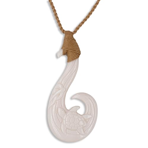 Nobel Surferkette Hei Matau Horn Drachenfisch Haken Schildkröte Rockabilly Hawaii-Kette von Nobel