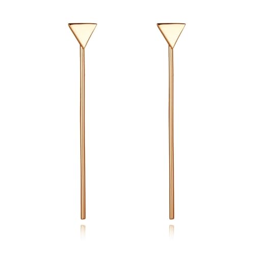 Silberohrringe Geometrische Ohrstecker 925 Sterling Silver vergoldet Minimalismus NOBEL SCHMUCK von Nobel