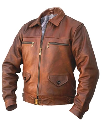 Noble House Fliegerjacke Hartmann braun Stierleder (L) von Noble House