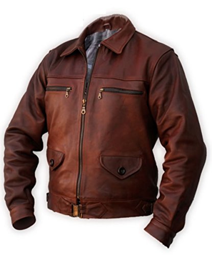 Noble House Fliegerjacke Hartmann braun arg. Pferdeleder (XL) von Noble House