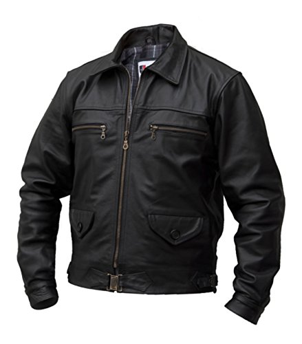 Noble House Fliegerjacke Hartmann schwarz Pferdeleder (L) von Noble House