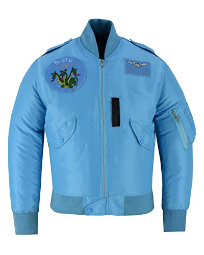 Noble House L-2 Devils OWN Blue Nylon Bomber Jacke (as3, alpha, m, regular, regular) von Noble House