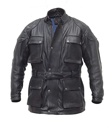 Noble House Pure Motorcycle Lederjacke -Tiger-, Stierleder (3XL) von Noble House