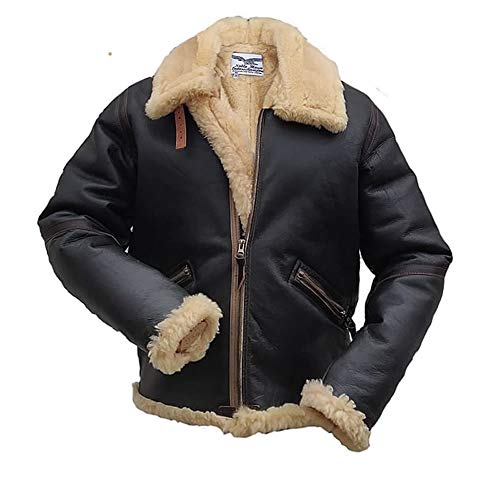 Noble House USAAF Type D-1 Ground Crew Jacket Schaffell Fliegerjacke (L) von Noble House