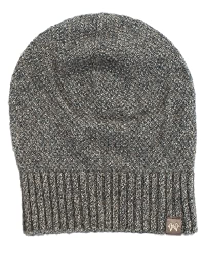 Noble Wilde, Possum Damen/Herren Baggie Beanie Mütze, 40% Possum, 53% Wolle, 7% Seide (Pumice) von Noble Wilde