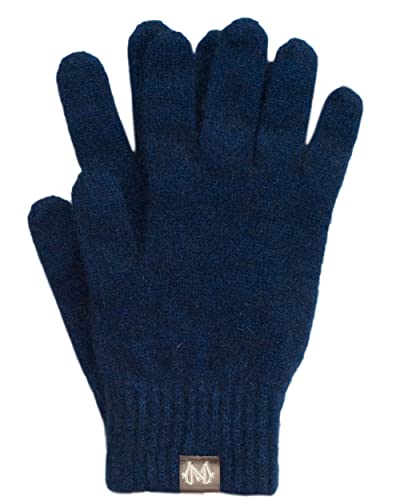 Noble Wilde, Possum Damen/Herren Fingerhandschuhe, 40% Possum, 53% Wolle, 7% Seide(Marine, S) von Noble Wilde