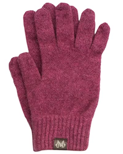 Noble Wilde, Possum Damen/Herren Fingerhandschuhe, 40% Possum, 53% Wolle, 7% Seide (Rosa, M) von Noble Wilde