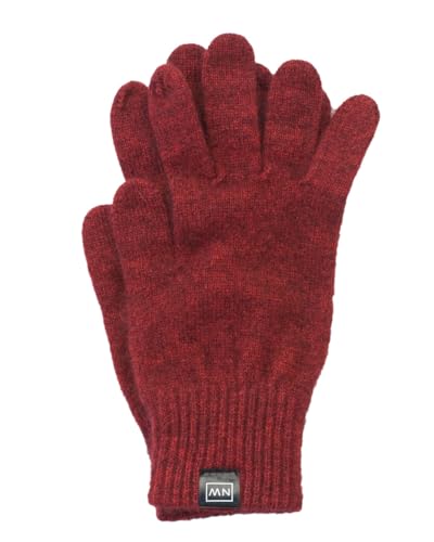 Noble Wilde, Possum Damen/Herren Fingerhandschuhe, 40% Possum, 53% Wolle, 7% Seide | Sangria Gr. L von Noble Wilde