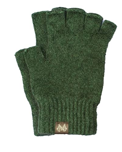 Noble Wilde, Possum Damen/Herren Handschuhe ohne Finger, 40% Possum, 53% Wolle, 7% Seide (Jungle, L) von Noble Wilde