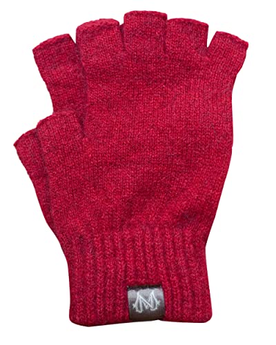 Noble Wilde, Possum Damen/Herren Handschuhe ohne Finger, 40% Possum, 53% Wolle, 7% Seide (Poppy, M) von Noble Wilde