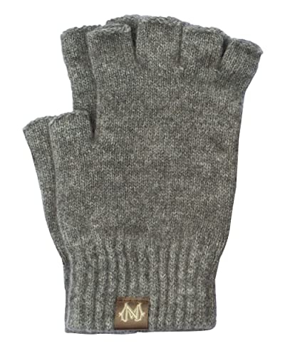 Noble Wilde, Possum Damen/Herren Handschuhe ohne Finger, 40% Possum, 53% Wolle, 7% Seide (Pumice, XL) von Noble Wilde