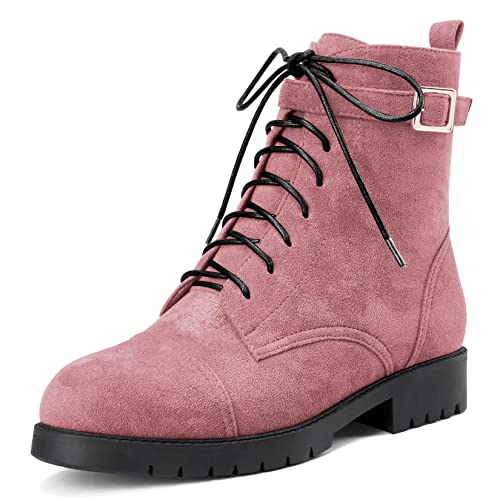 NobleOnly Damen Chunky Blockabsatz Niedrige Kitten Absatz Heel Runde Zehenkappe Stiefeletten Schnüren Schnürung Reißverschluss Klassisch Schuhe Rosa B 39 EU NobleOnly Damen Chunky Blockabsatz Niedrige Kitten Absatz Heel Runde Zehenkappe Stiefeletten Schnüren Schnürung Reißverschluss Klassisch Schuhe Rosa B 39 EU von NobleOnly