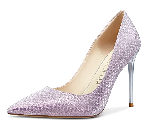 NobleOnly Damen High Heels Lederfutter Stilettos Slip-On Pumps 10CM Heel Pink Kristall Schuhe EU 40 NobleOnly Damen High Heels Lederfutter Stilettos Slip-On Pumps 10CM Heel Pink Kristall Schuhe EU 40 von NobleOnly