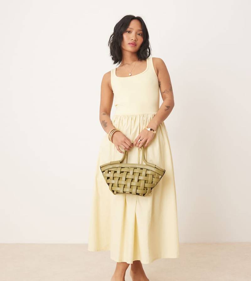 Nobody's Child Petite - Colorado - Camisole-Midikleid in Gelb von Nobody's Child Petite