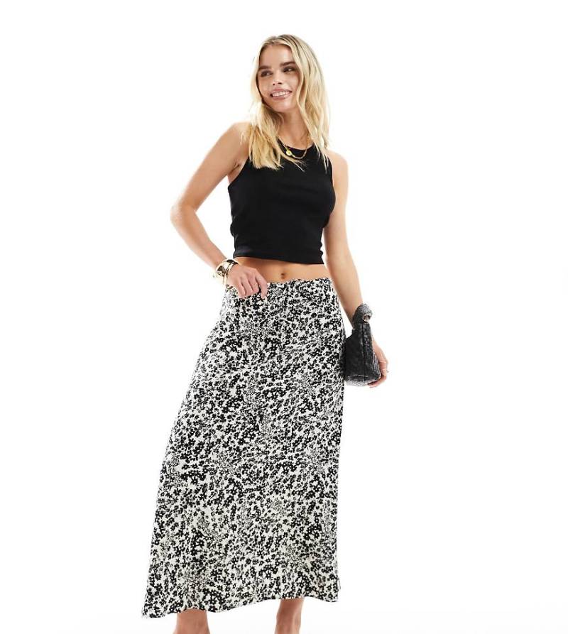 Nobody's Child Petite - Monie - Midirock mit Print-Schwarz von Nobody’s Child Petite