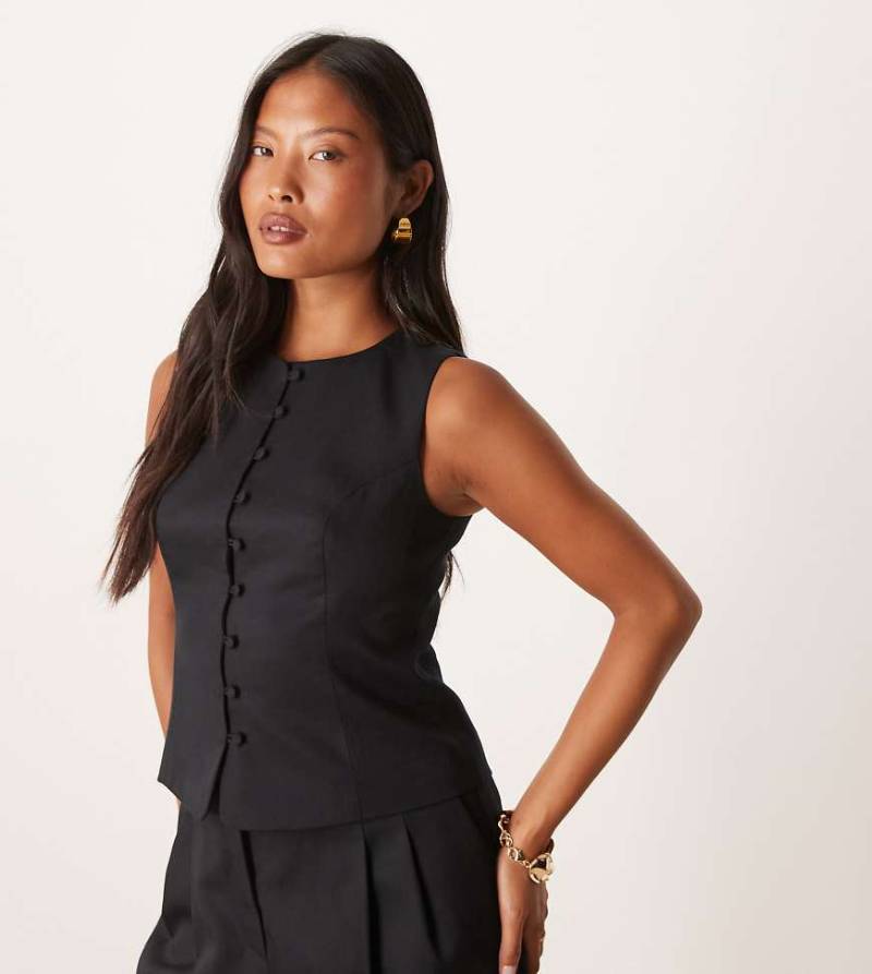 Nobody's Child Petite - Pippa - Weste in Schwarz, Kombiteil von Nobody's Child Petite