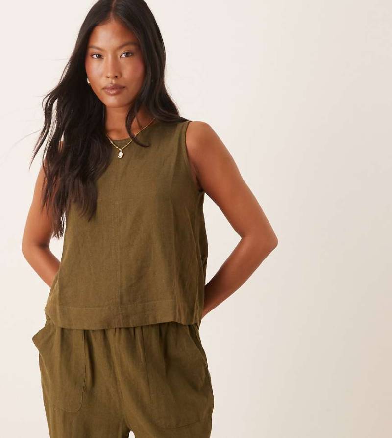 Nobody's Child Petite - Stirling - Tanktop in Grün, Kombiteil von Nobody's Child Petite