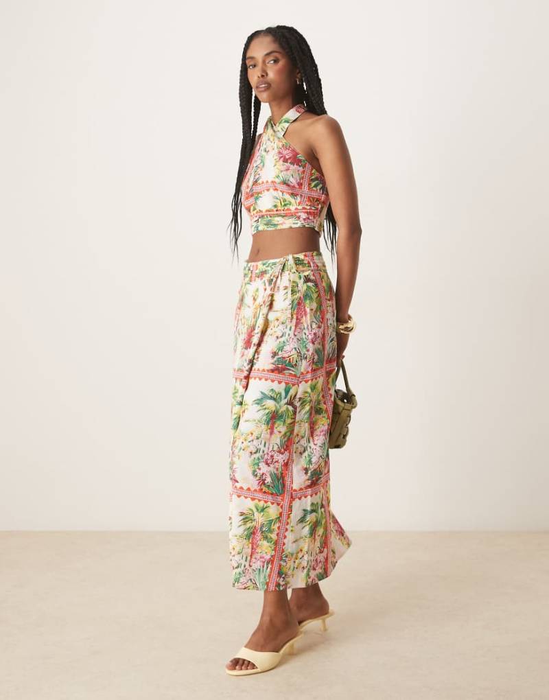 Nobody's Child - Amazon - Mehrfarbiger Midaxirock mit Wickeldesign, Kombiteil-Bunt von Nobody's Child