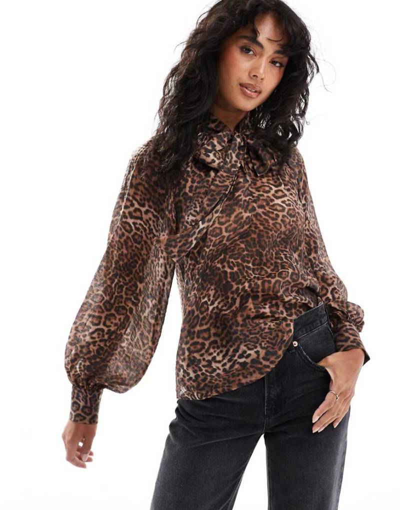 Nobody's Child - Goldie - Bluse mit Leopardenmuster-Bunt von Nobody's Child