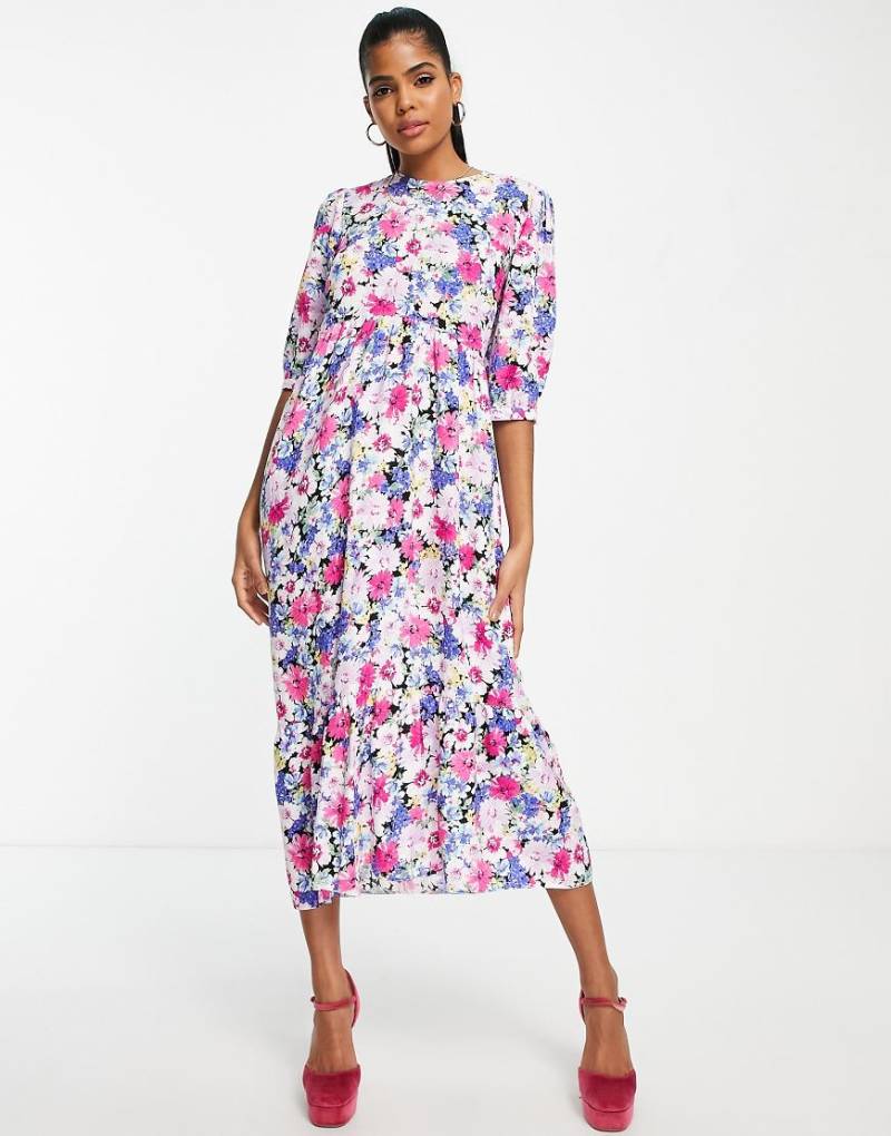 Nobody's Child Rachel - Buntes Kleid mit Taschen und Blumenmuster von Nobody's Child