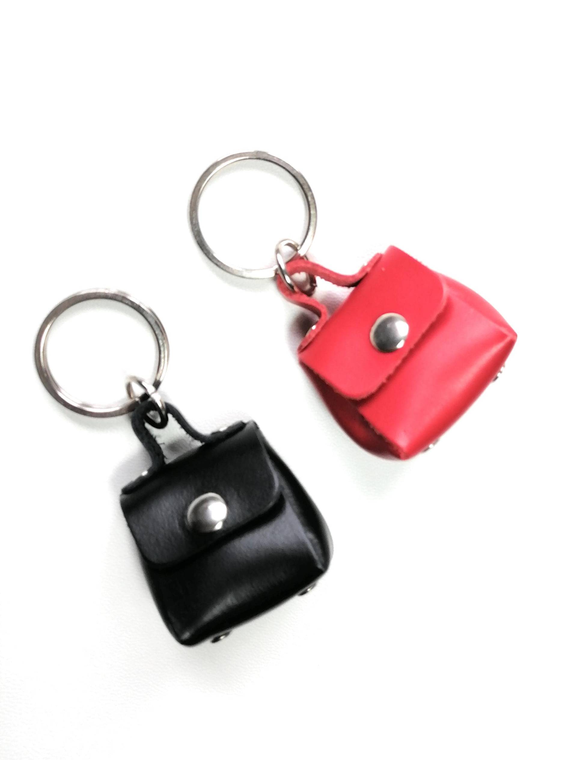 Schwarz Leder Schlüsselanhänger Braun Taschenanhänger Auto Accessoires Für Frauen Rucksack von NobodyReallyKnows