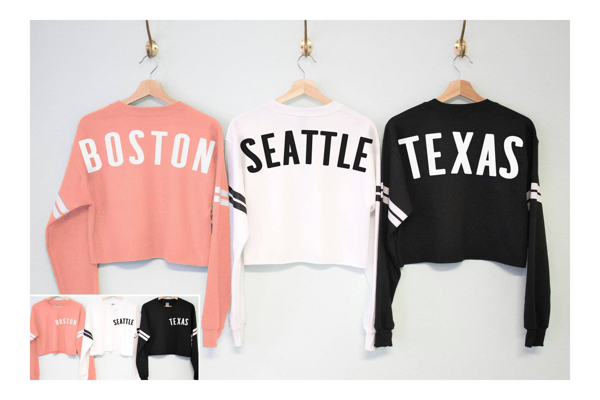 Benutzerdefinierte Stadt Oder Bundesstaat Cropped Sweatshirt, Ihr Name Stadt, Personalisiertes City Shirt, Benutzerdefinierte Varsity Shirts Crop von NobullWomanApparel