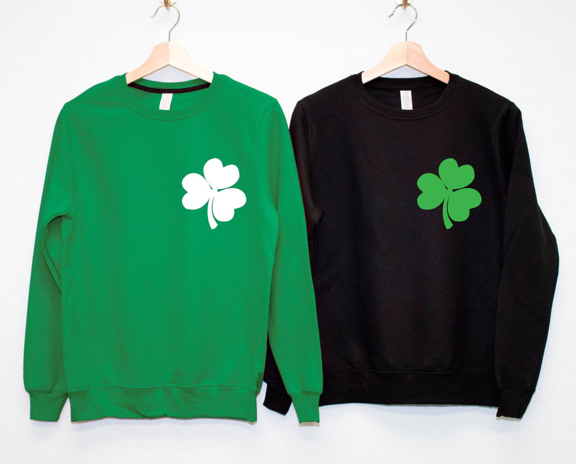 Shamrock Pocket Print St. Patricks Day Sweatshirt, Pattys Shirt Frauen, Frauen St Pullover, Shirts Für von NobullWomanApparel