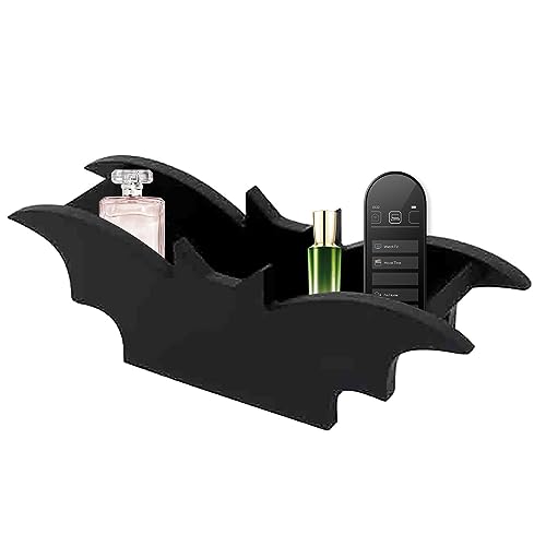 Gotischer Make-up-Pinsel-Organizer - Halloween Fledermaus Aufbewahrungshalter Holz Organizer - Kompakter Make-up-Pinsel-Organizer, vielseitig einsetzbar, Gothic-Dekor für Wohnzimmer, Nocapam von Nocapam