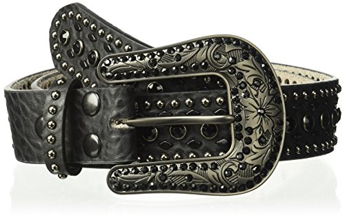 Nocona Belt Co. Damen Nocona Black Tone Bling Center Belt Grtel, schwarz, Large von Nocona Belt Co.