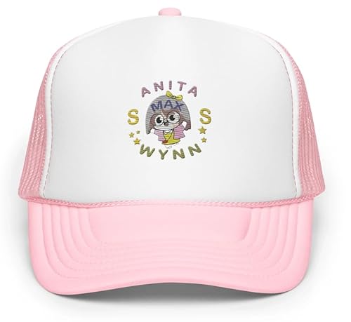 Noctdich Anita Max Wynn Trucker-Mütze – Anita Max Wynn Trendiger lustiger Witz Mesh Snapback Hut Pfahl Kick für Männer Frauen, Pink, Einheitsgröße von Noctdich