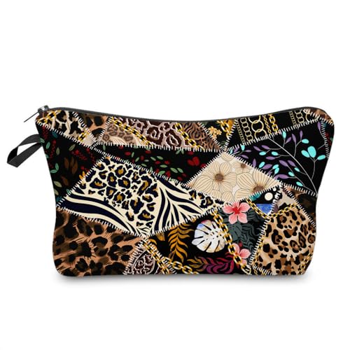 Kosmetiktasche Klein für Handtasche Kosmetiktasche Klein für Handtasche Make up Tasche mit Reißverschluss Reißverschluss, Kosmetikzubehör-Organizer (O) von Nocyclonic