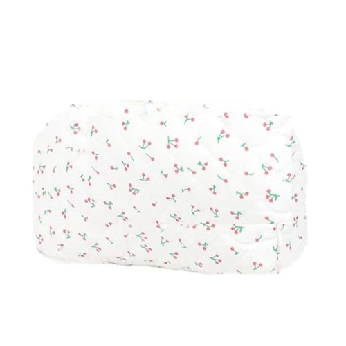 Kosmetiktasche Kulturbeutel Make Up Tasche, schminktasche Kulturtasche Damen mit Blumenmuster, Tragbare Schminktasche Makeup Bag für Alltag und Reisen (23) von Nocyclonic