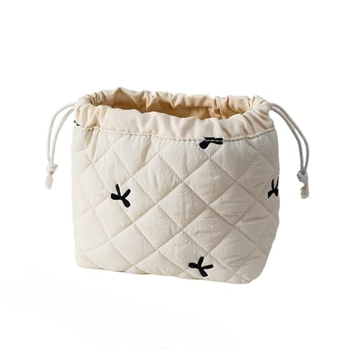 Kosmetiktasche Reise Blumen Muster Mit Kordelzug Schminktasche Hohe KapazitäT Make Up Tasche Aesthetic Tragbar Kosmetik Tasche Mit ReißVerschluss FüR Frauen MäDchen (J) von Nocyclonic