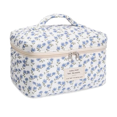 Kulturbeutel Make Up Tasche, Aesthetic Stuff Clean Girl,Tragbare Schminktasche Makeup Bag Waschtasche Groß Frauen Mädchen für Alltag und Reisen (B) von Nocyclonic