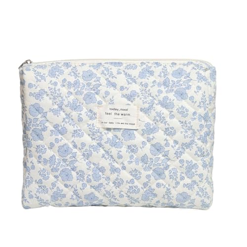 Kulturtasche Damen Kosmetiktasche schminktasche Kulturtasche Damen mit Blumenmuster, Kulturbeutel Make Up Tasche für Kosmetik Kosmetikartikel (X) von Nocyclonic