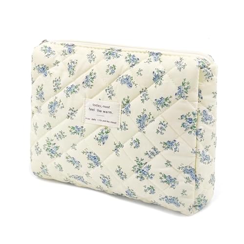 Kulturtasche Damen Makeup Bag schminktasche Kulturtasche Damen mit Blumenmuster, Kulturbeutel Make Up Tasche für Kosmetik Kosmetikartikel (02) von Nocyclonic