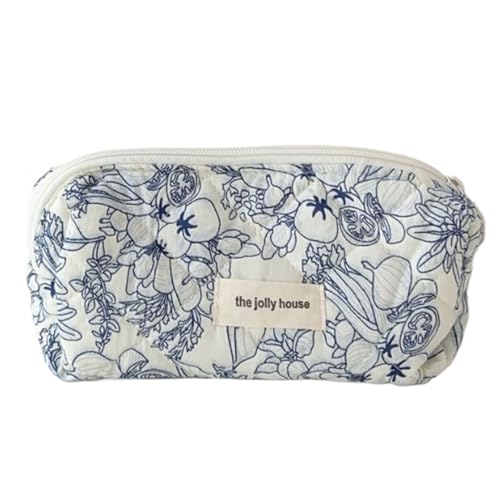 Kulturtasche Damen Makeup Bag schminktasche Kulturtasche Damen mit Blumenmuster, Kulturbeutel Make Up Tasche für Kosmetik Kosmetikartikel (17) von Nocyclonic