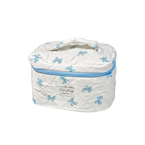 Kulturtasche Damen Makeup Bag schminktasche Kulturtasche Damen mit Blumenmuster, Kulturbeutel Make Up Tasche für Kosmetik Kosmetikartikel (A) von Nocyclonic