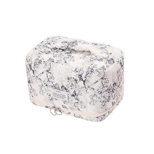 Make-up-Tasche sauberes Mädchen Gesteppte kulturbeutel Asthetisches Zeug,Make-up-0rganizer Kosmetiktasche kulturtasche Damen für Damen und Mädchen (O) von Nocyclonic