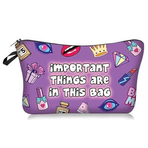 Make-up Taschen Kosmetiktasche Klein für Handtasche Multifunktionale Organizer für Damen Mädchen Reise Geldbeutel (E) von Nocyclonic