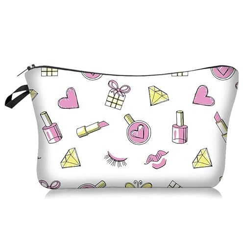 Make-up Taschen Kosmetiktasche Klein für Handtasche Multifunktionale Organizer für Damen Mädchen Reise Geldbeutel (F) von Nocyclonic