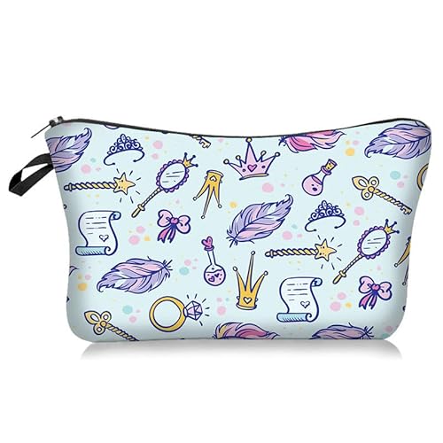 Make-up Taschen Kosmetiktasche Klein für Handtasche Multifunktionale Organizer für Damen Mädchen Reise Geldbeutel (I) von Nocyclonic