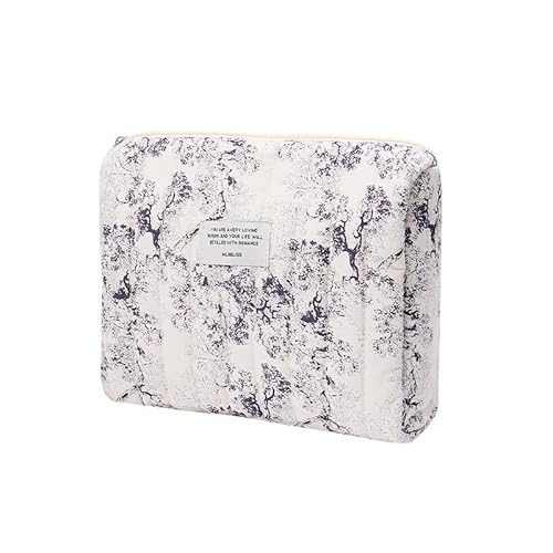 Must Haves clean Girl clean Girl Must Haves Make-up-Tasche sauberes Mädchen Gesteppte kulturbeutel Make up 0rganizer Kosmetiktasche kulturtasche Damen für Damen und Mädchen (12) von Nocyclonic