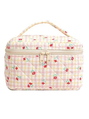 Must Haves clean Girl clean Girl Must Haves Make-up-Tasche sauberes Mädchen Gesteppte kulturbeutel Make up 0rganizer Kosmetiktasche kulturtasche Damen für Damen und Mädchen (E) von Nocyclonic