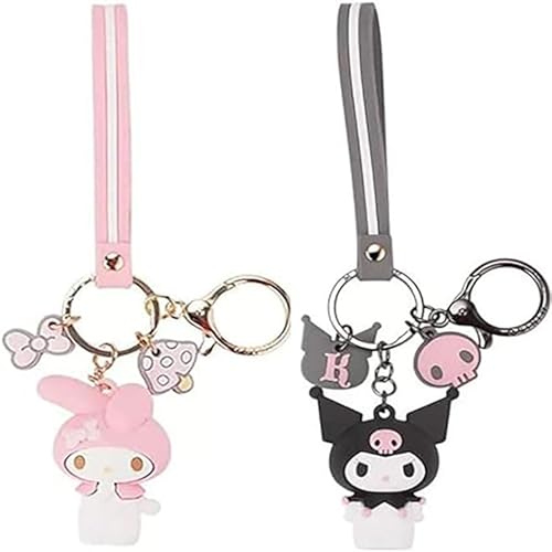 Nocyclonic Cute Keychain Anime Keychain, Key Chain Bags Decorative Key Ring Cute Anime Keyring Girls School Bag Keychain Keyring Gift for Kids (V) von Nocyclonic