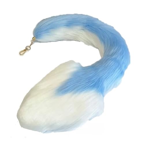 Nocyclonic Fuchsschwanz Anhänger etwa 50CM Extra Groß Schlüsselring Tasche Schlüsselketten Anhänger Weich Flaumig Fell Schwanz Keychain Zusätze AutoHandtasche Dekoration Blau und Weiß Nocyclonic Fuchsschwanz Anhänger etwa 50CM Extra Groß Schlüsselring Tasche Schlüsselketten Anhänger Weich Flaumig Fell Schwanz Keychain Zusätze AutoHandtasche Dekoration Blau und Weiß von Nocyclonic